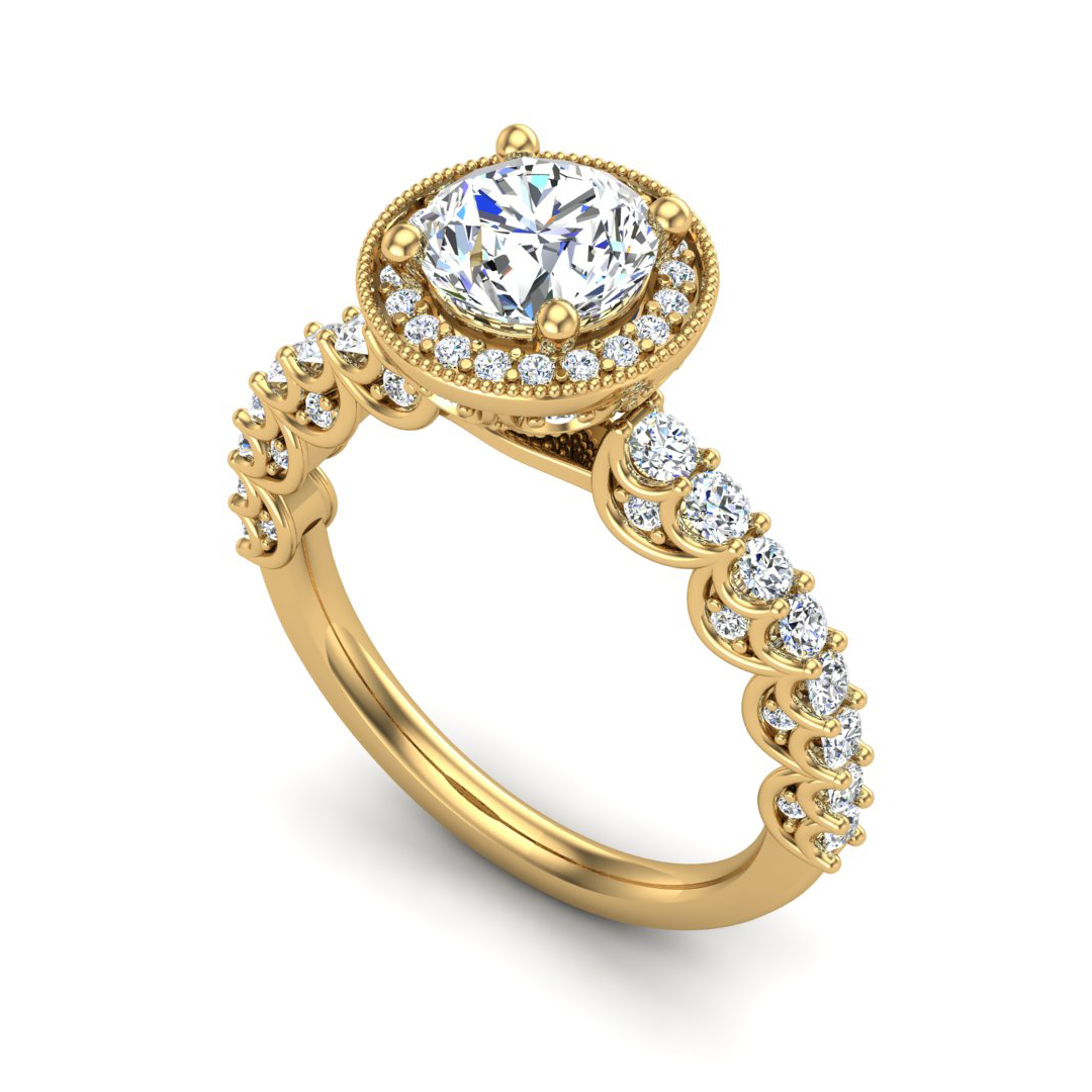 Makayla Halo Engagement Ring